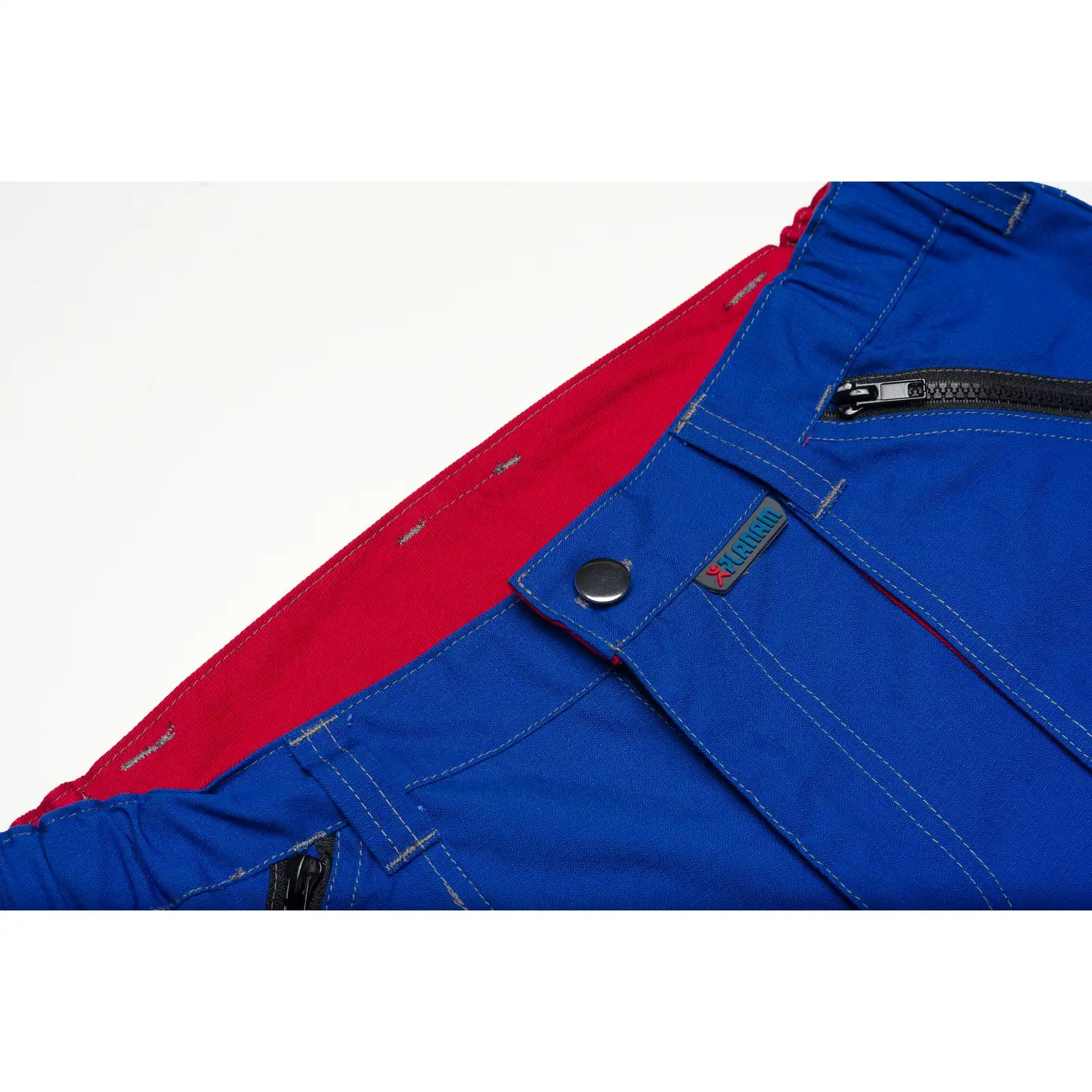 Planam Basalt Bundhose kornblumenblau/rot 102 kornblumenblau/rot - Extra Detailbild