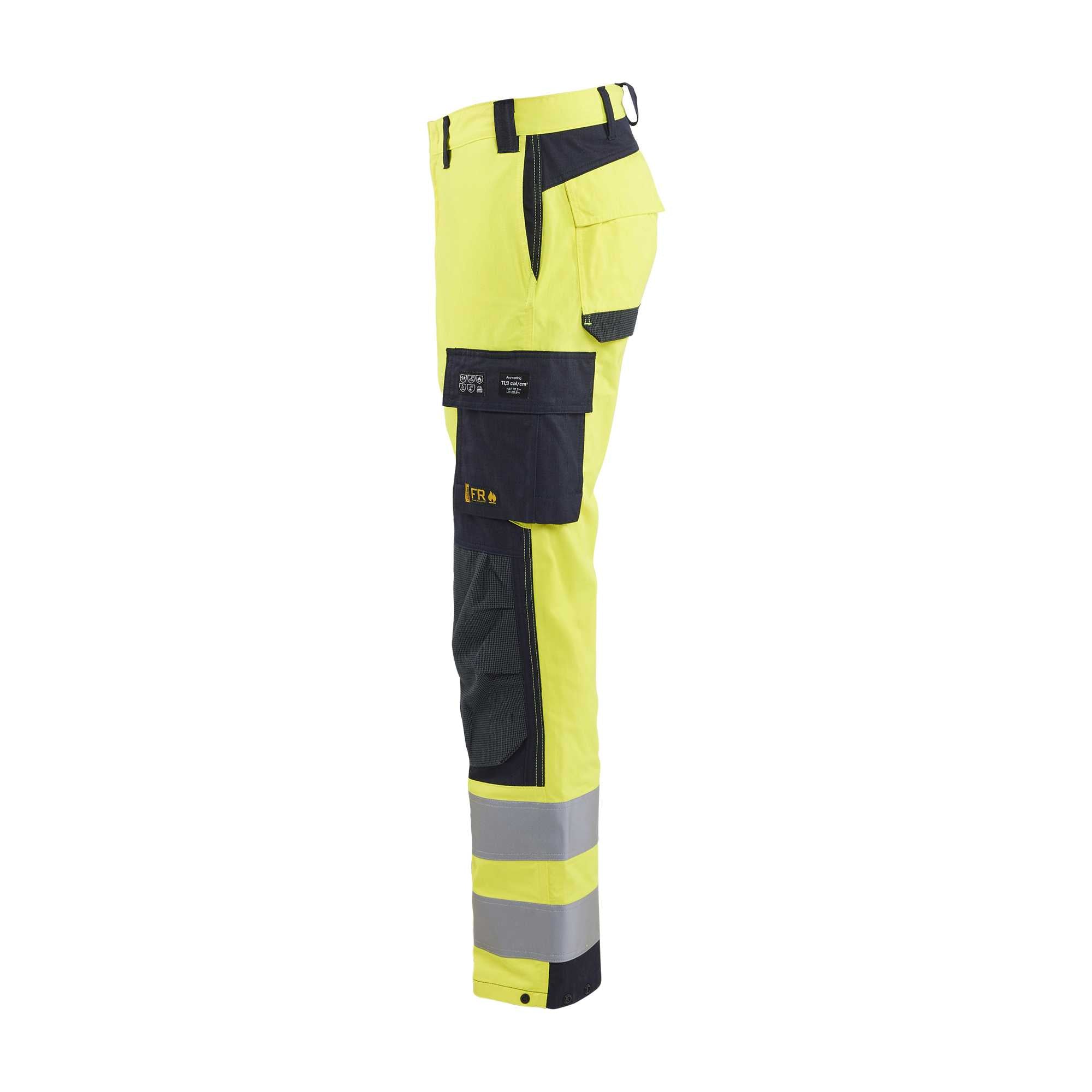 BLAKLADER 15881512 Multinorm Inherent trousers Hi Vis Reflective Work Trousers Men - ripstop fabric