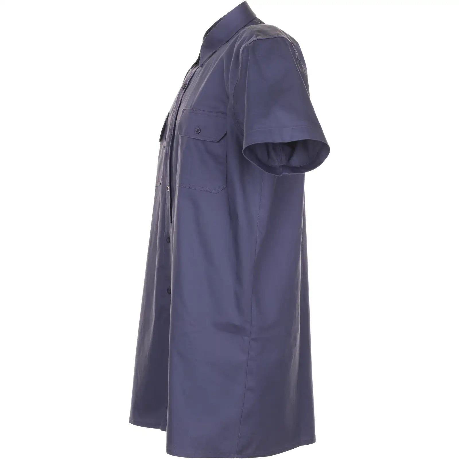 Planam Hemden Köperhemd 1/4-Arm grau 37/38 grau - Produktbild ohne Model