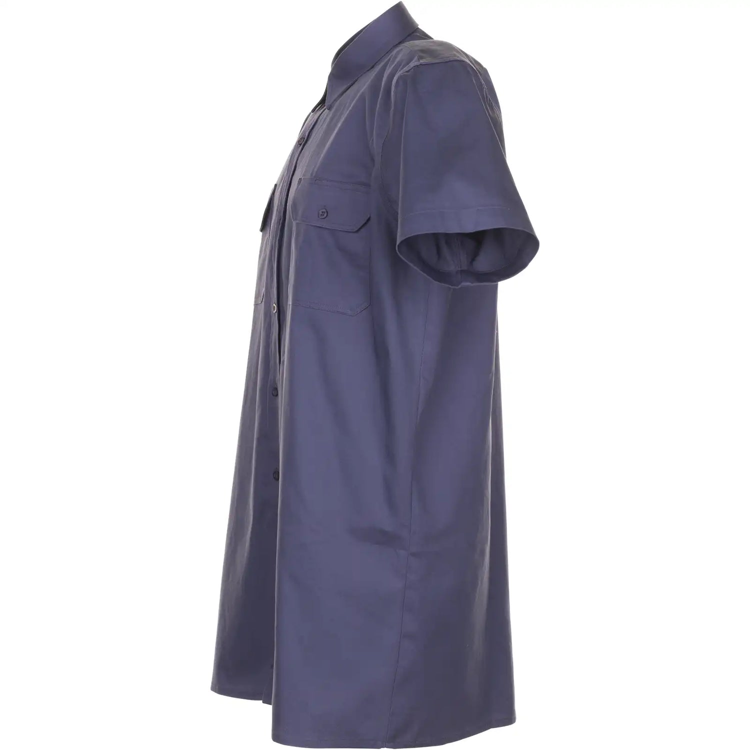 Planam Hemden Köperhemd 1/4-Arm grau 37/38 grau - Produktbild ohne Model