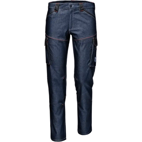 SIR SAFETY SYMBOL DENIM STRETCH Work Trousers Men - triple stitched seams