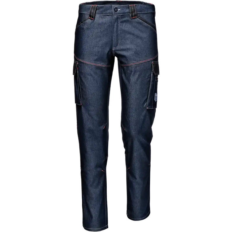 SIR SAFETY SYMBOL DENIM STRETCH Work Trousers Men - triple stitched seams