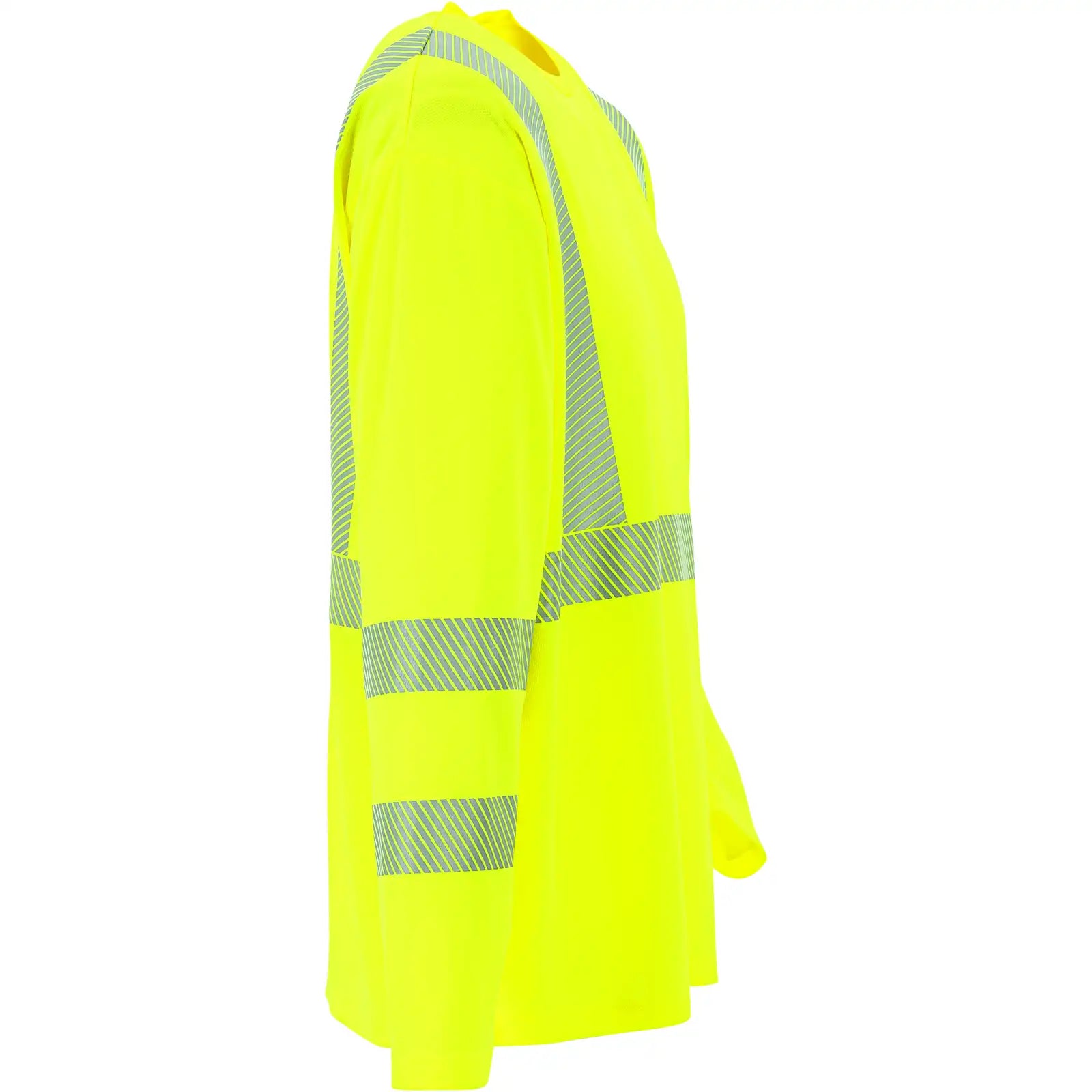 Planam Norit Warnschutz T-Shirt langarm gelb  XS gelb - Produktbild ohne Model