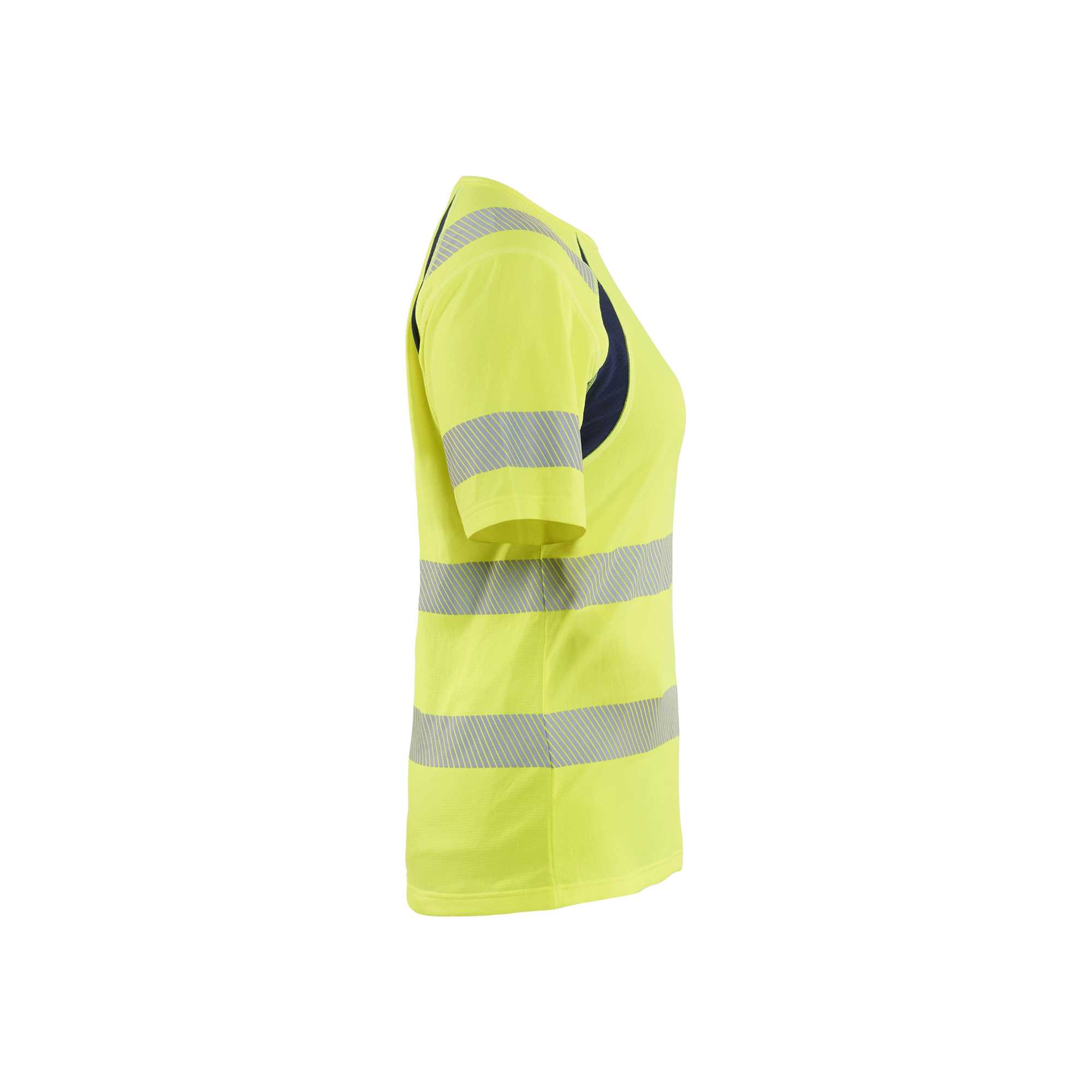 BLAKLADER 35032537 Women’s Hi Vis T shirt Hi Vis Reflective Short Sleeve Work T-Shirt WOMEN - Moisture Wicking