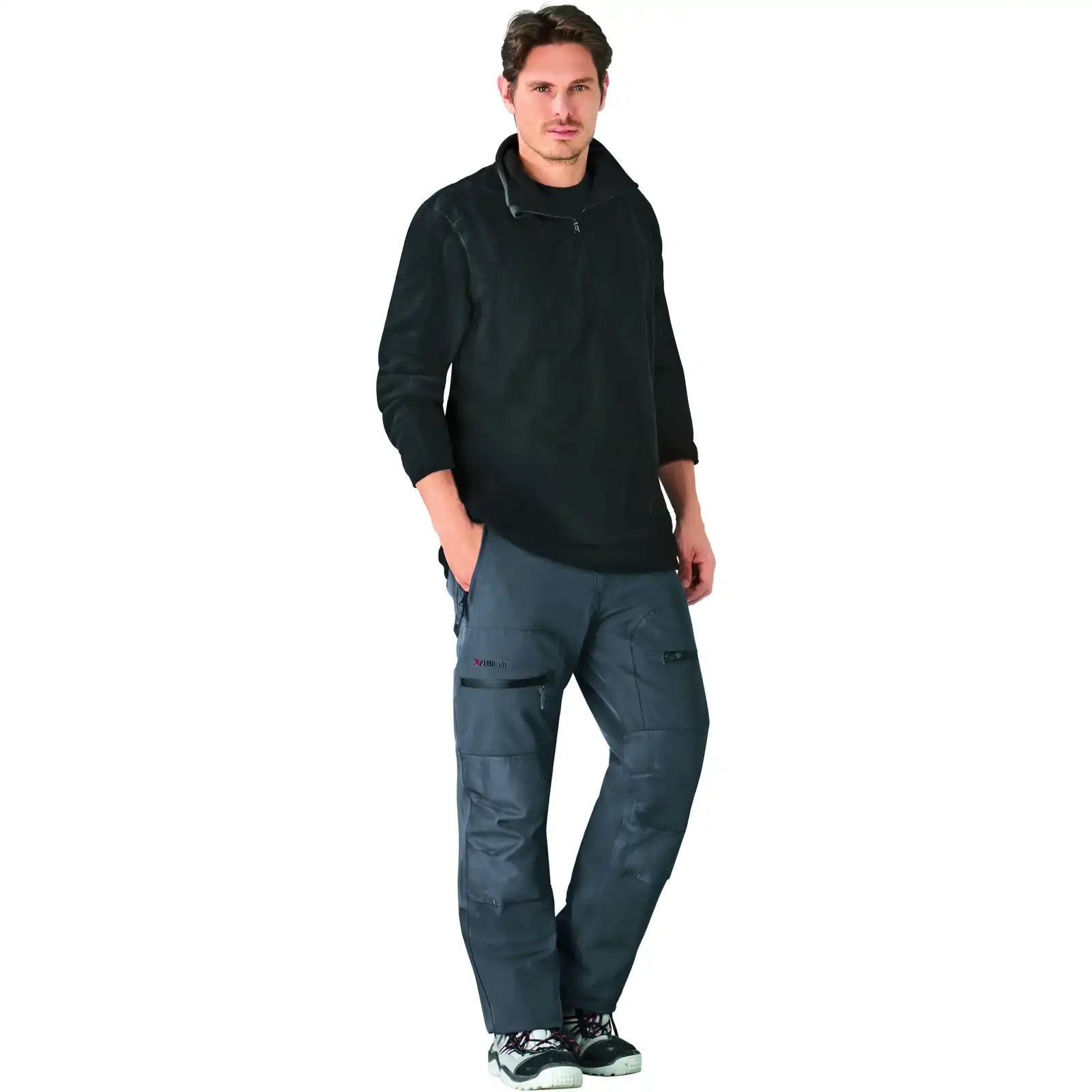 Planam Outdoor Slope Outdoorhose schiefer 4XL schiefer - Produktbild mit Model