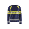 BLAKLADER 35101030 Hi Vis Long Sleeved T Shirt Hi Vis Reflective Long Sleeve Work T-Shirt MEN - 100% Cotton