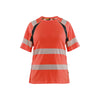 BLAKLADER 35032537 Women’s Hi Vis T shirt Hi Vis Reflective Short Sleeve Work T-Shirt WOMEN - Moisture Wicking