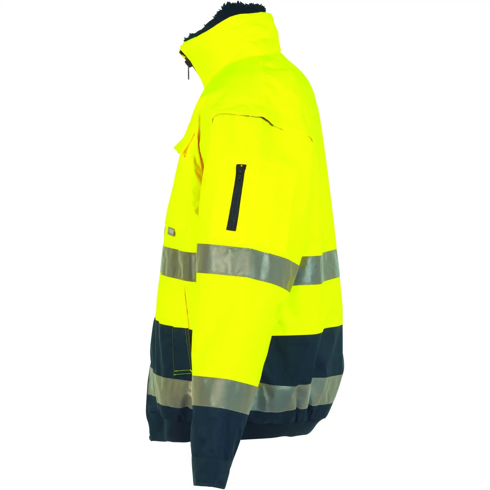 Planam Warnschutz Comfortjacke gelb/marine XXXL gelb/marine - Produktbild ohne Model