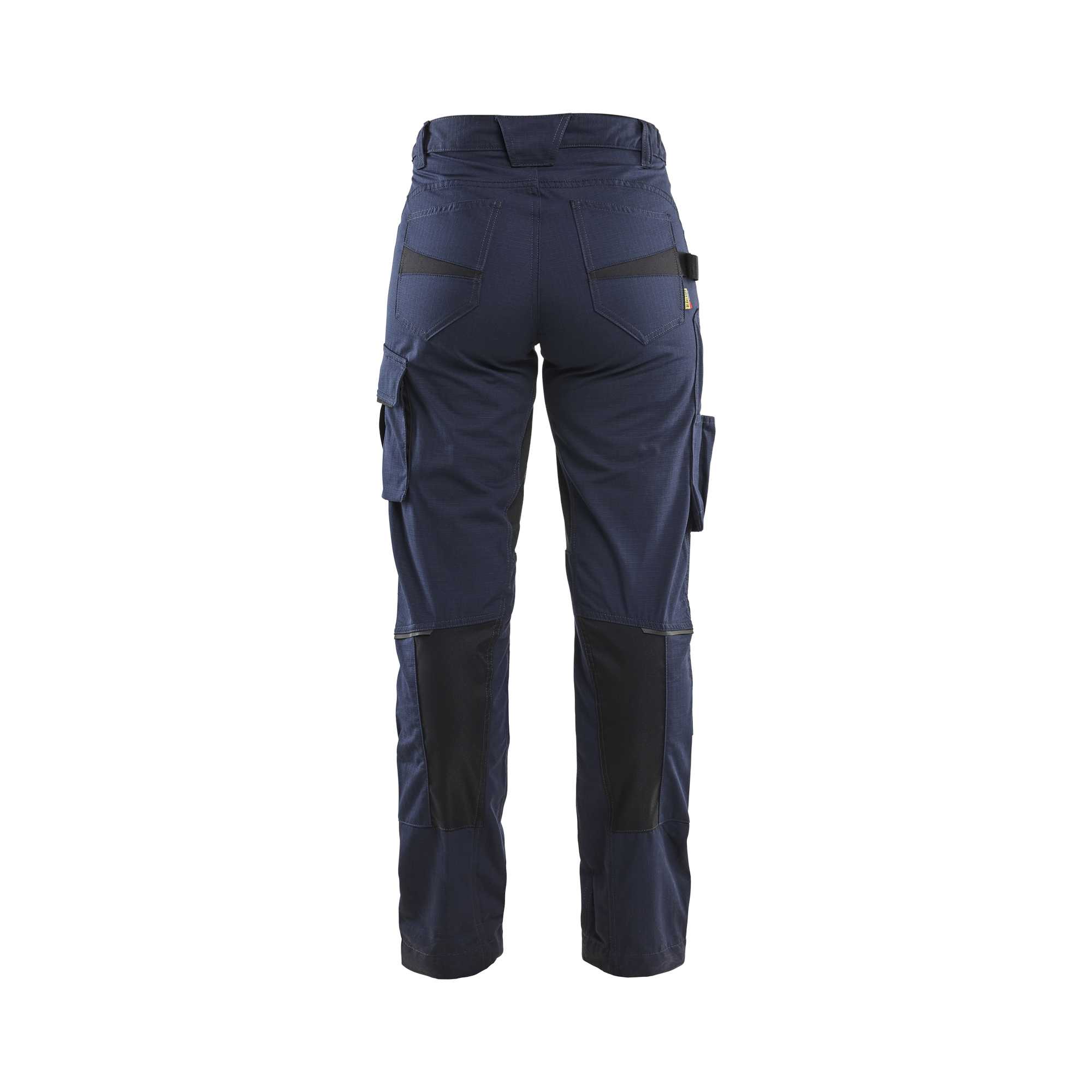 BLAKLADER 71951330 | Women's service trousers with stretch Hi Vis Reflective Work Trousers Women - Ripstop Fabric