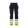 BLAKLADER 71931642 | Women's hi vis trouser with 4 way stretch Hi Vis Reflective Work Trousers Women - Water Repellent