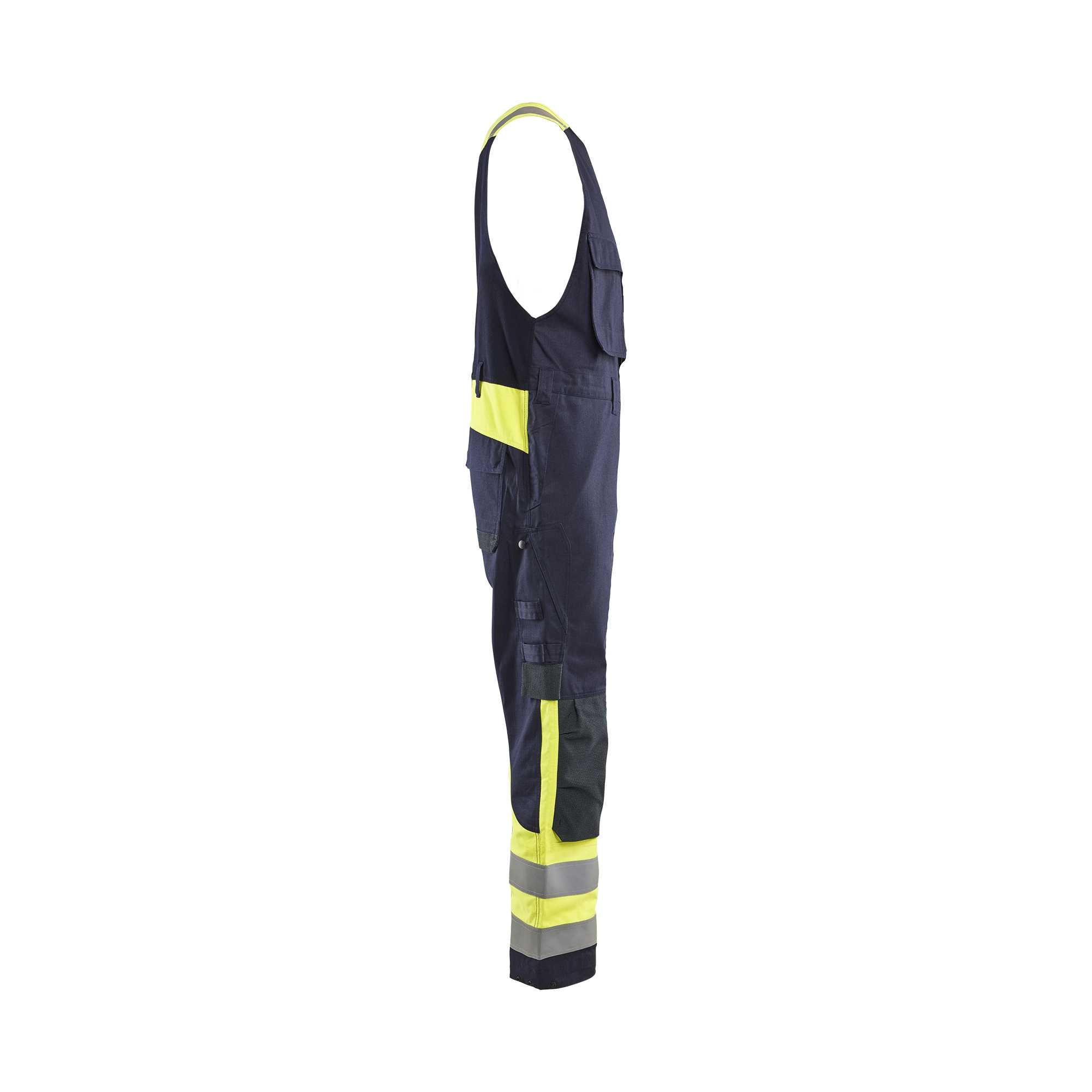 BLAKLADER 28871512 Inherent Sleeveless Multinorm Overalls Hi Vis Reflective Work Coverall Men - ripstop fabric