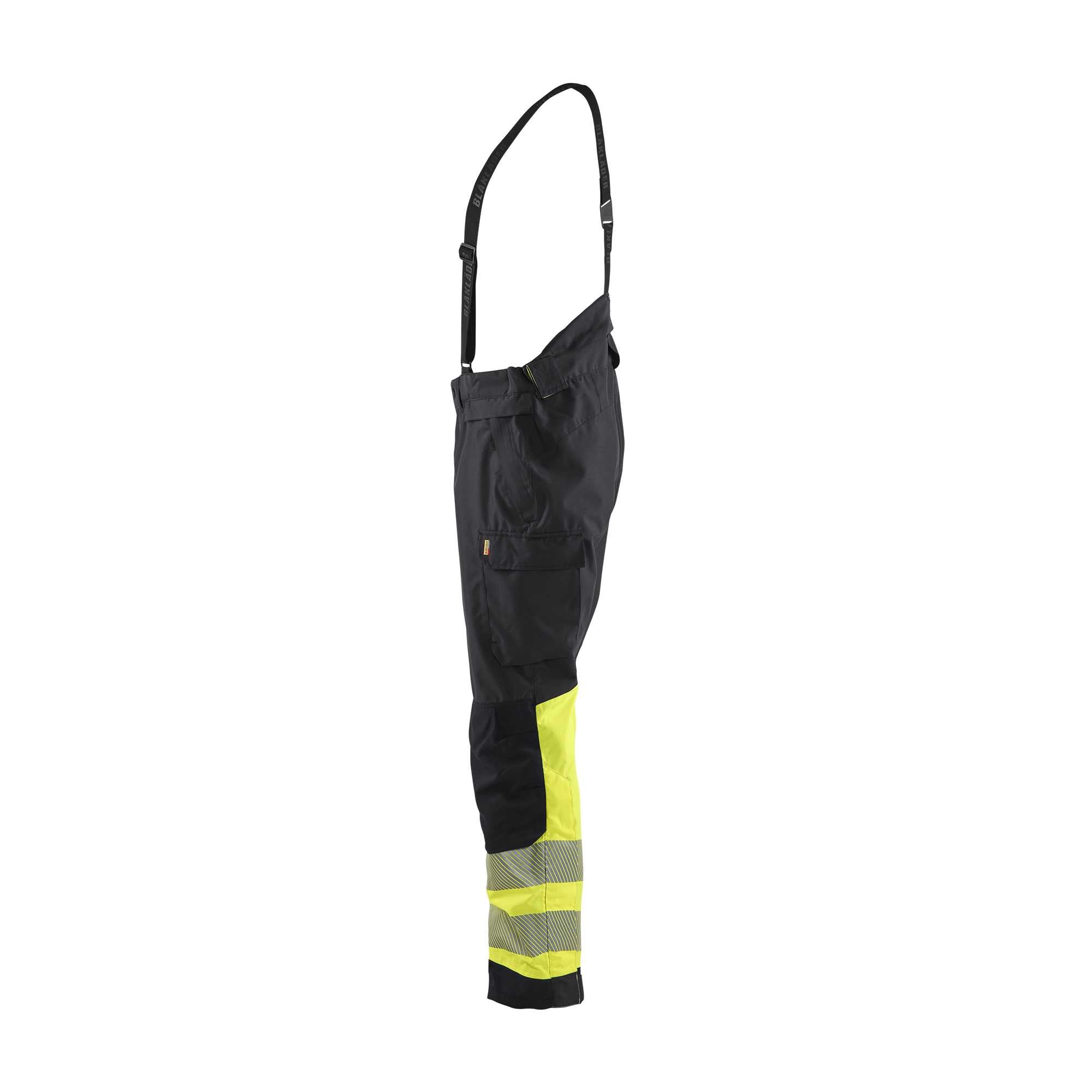 BLAKLADER 18771977 | Hi Vis Shell Trousers Hi Vis Reflective Work Trousers Men - Waterproof