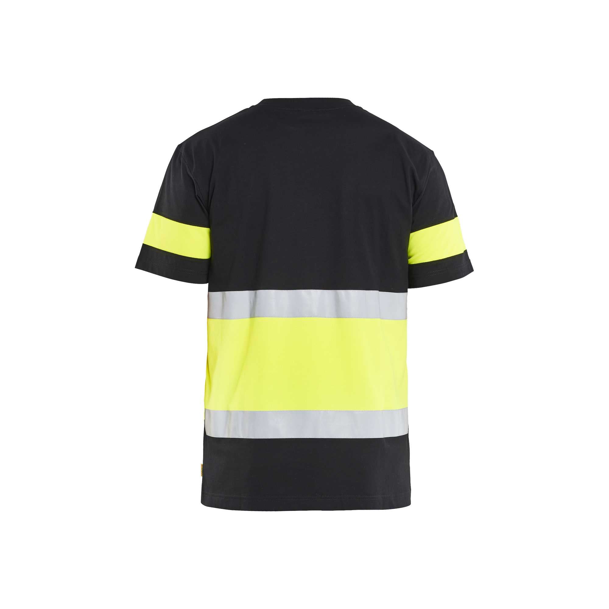 BLAKLADER 33871030 Hi Vis T shirt Hi Vis Reflective Short Sleeve Work T-Shirt MEN - 100% Cotton
