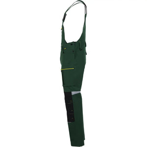 Planam rECOline Latzhose grün/schwarz      102 grün/schwarz - Produktbild ohne Model