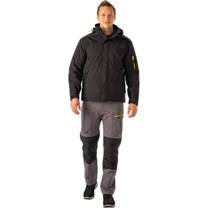 Planam rECOline Winterjacke schwarz          XS schwarz - Produktbild mit Model