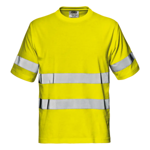 SIR SAFETY LIGHT MISTRAL Warnschutz Reflektierendes Kurzarm-Arbeits-T-Shirt HERREN - 55% Baumwolle