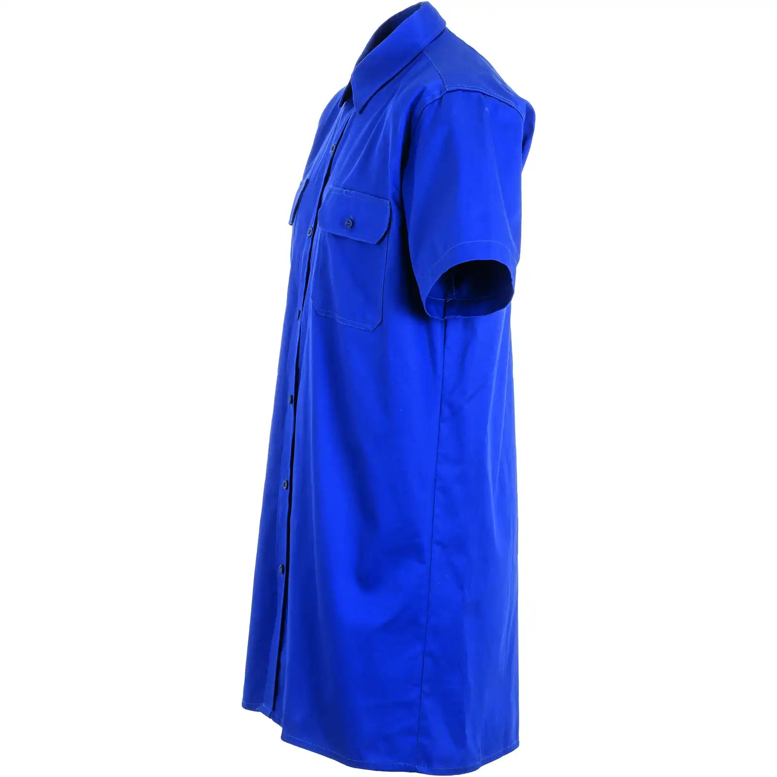 Planam Hemden Köperhemd 1/4-Arm mittelblau 37/38 mittelblau - Produktbild ohne Model