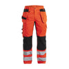 BLAKLADER 15651811 | Ventilated Hi Vis trousers Hi Vis Reflective Work Trousers Men - Mesh Panels