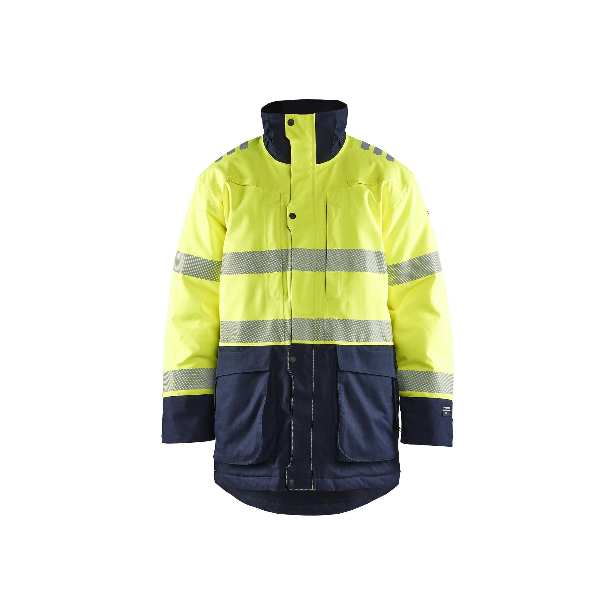 BLAKLADER 45271534 Multinorm Winter Parka Hi Vis Reflective Parka Work Jacket MEN - Ripstop