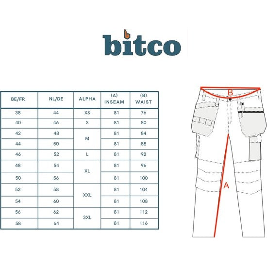 BITCO OISE Work Pants - Water-Repellent - Oil-Repellent - Cordura Reinforced Kneepad Pockets - Image 2