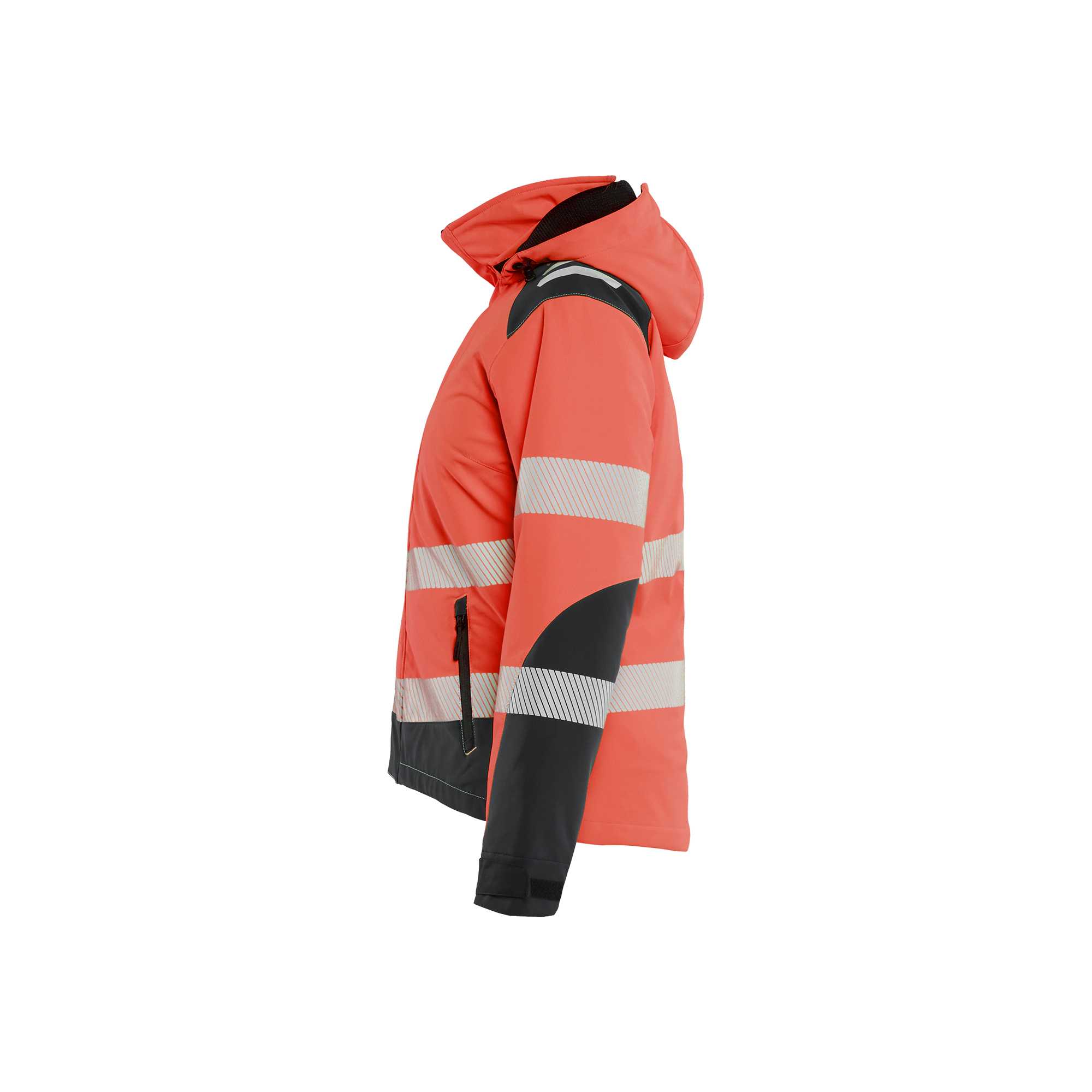 BLAKLADER 44012513 Women's Hi vis Lightweight lined Winter Softshell Jacket Hi Vis Reflective Softshell Work Jacket WOMEN - Waterproof