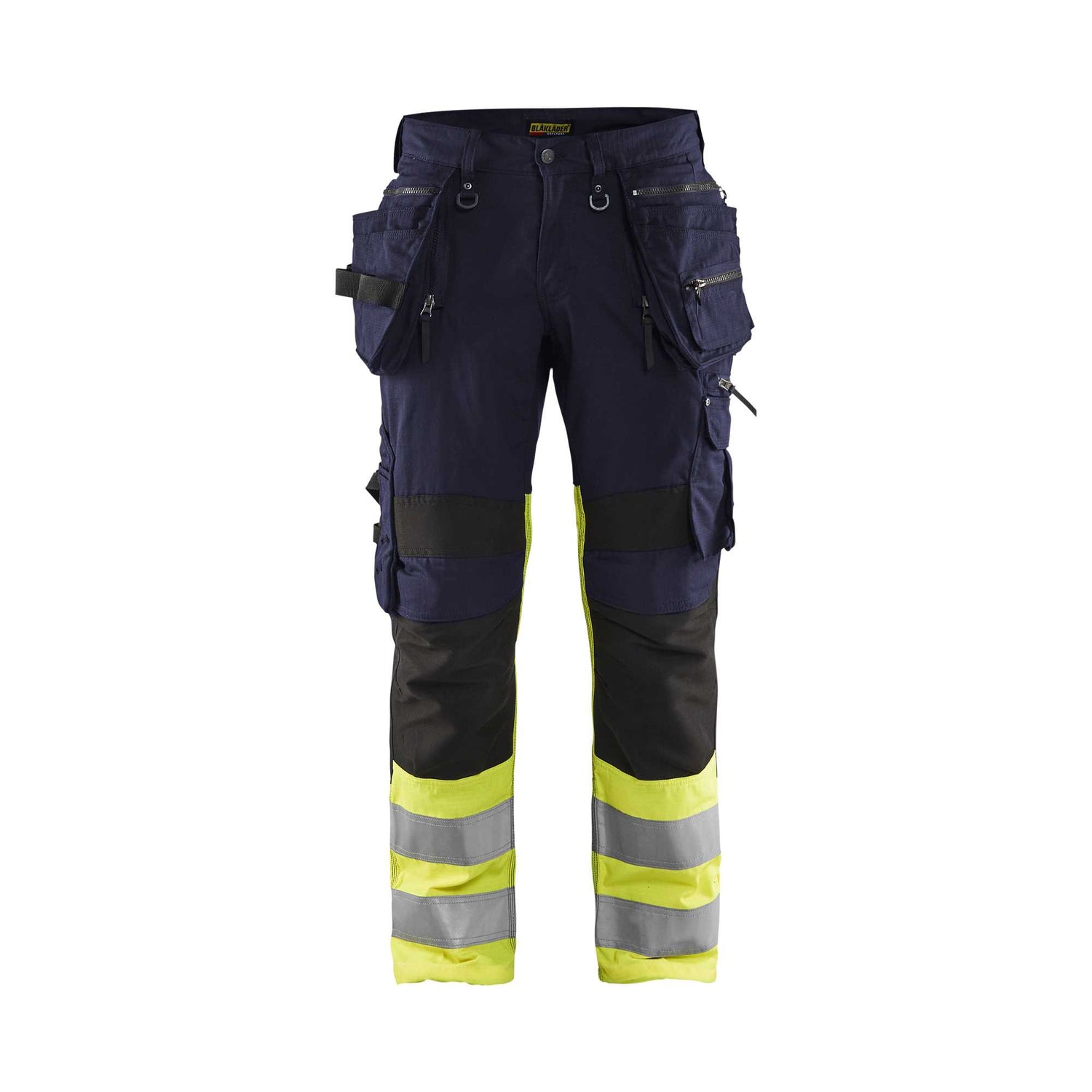 BLAKLADER 19941330 | Pantaloni alta visibilità con tessuto elasticizzato Pantaloni da lavoro riflettenti alta visibilità uomo - Tessuto Ripstop