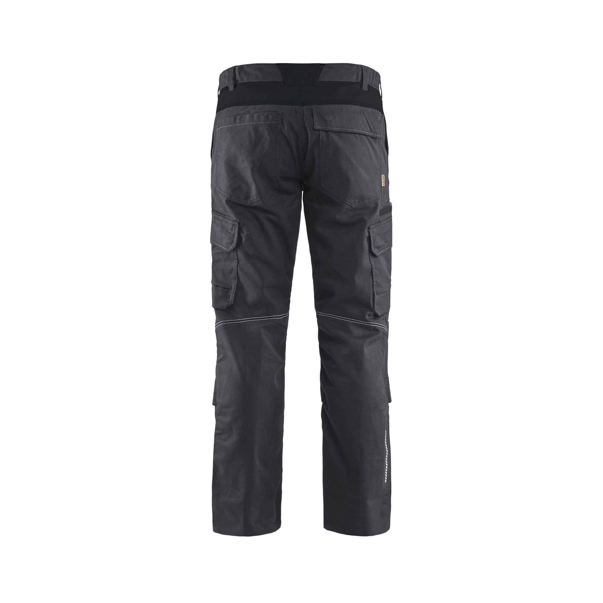 BLAKLADER 14481832 | Industry trousers stretch with knee pad pockets Hi Vis Reflective Work Trousers Men - twill fabric