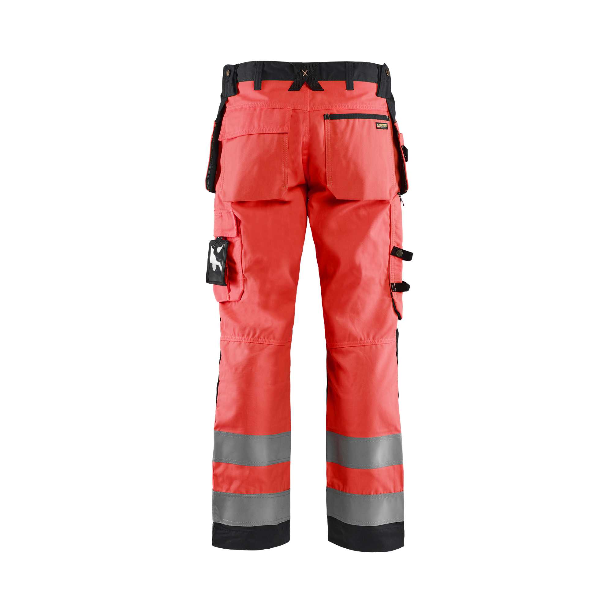 BLAKLADER 15681811 | Hi Vis craftsman trousers Hi Vis Reflective Work Trousers Men - Twill Fabric