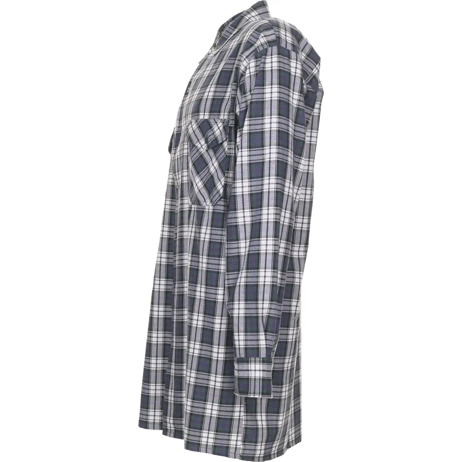 Planam Hemden Flanell-Hemd 2001 grün kariert 37/38 grün kariert - Produktbild ohne Model