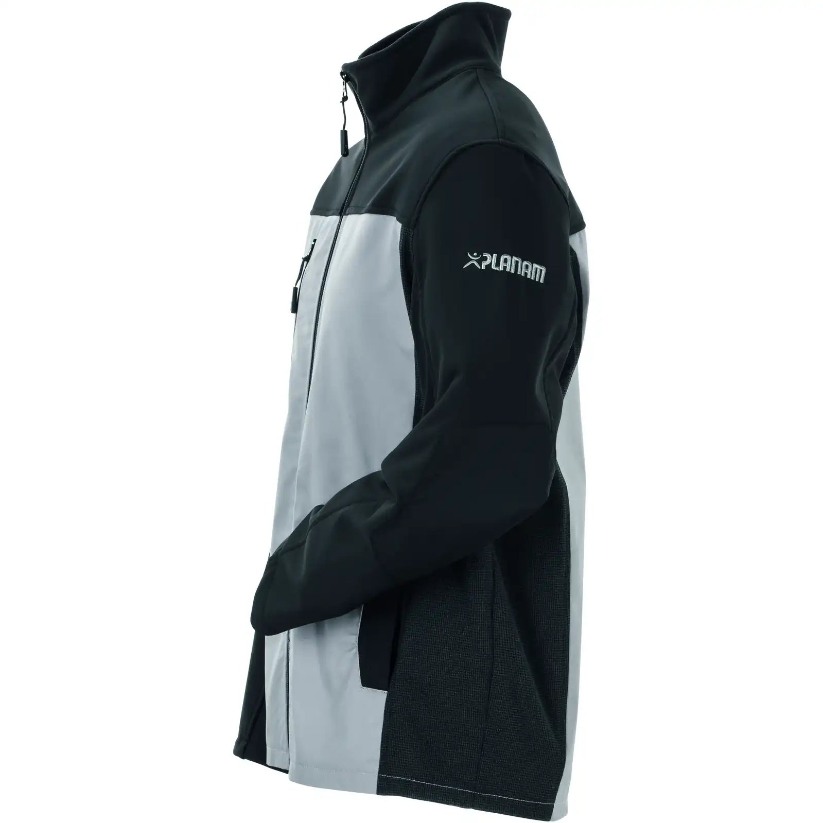 Planam Norit Herren Hybridjacke zink/schwarz 102 zink/schwarz - Produktbild ohne Model