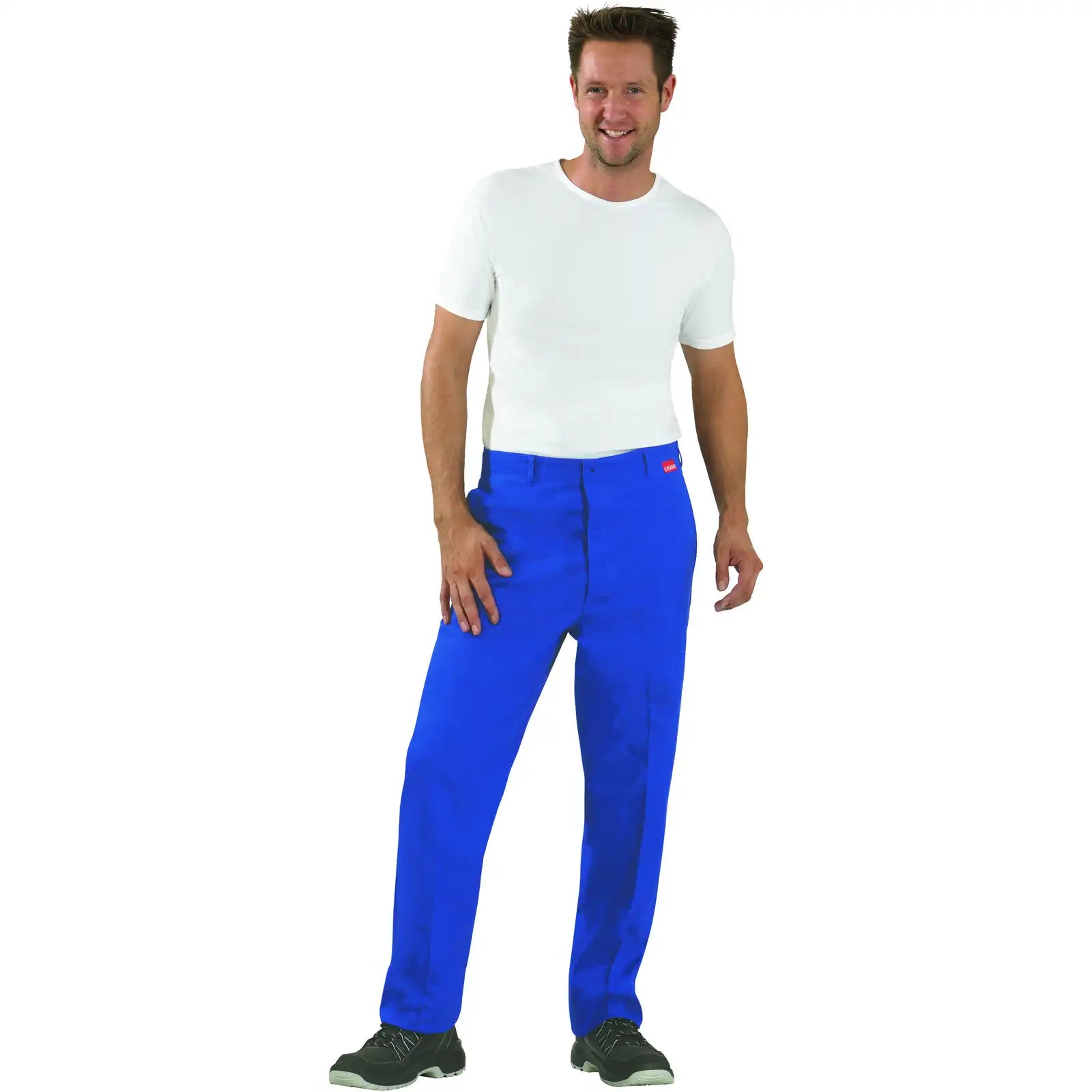 Planam BW 270 Bundhose kornblumenblau 102 kornblumenblau - Produktbild mit Model