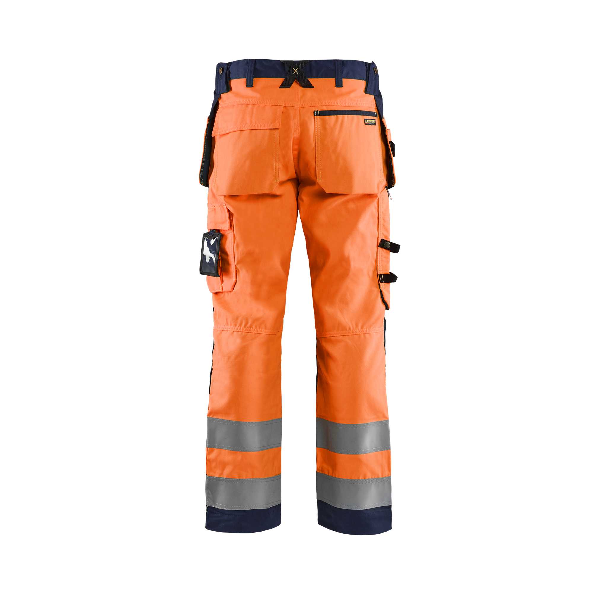 BLAKLADER 15681811 | Hi Vis craftsman trousers Hi Vis Reflective Work Trousers Men - Twill Fabric