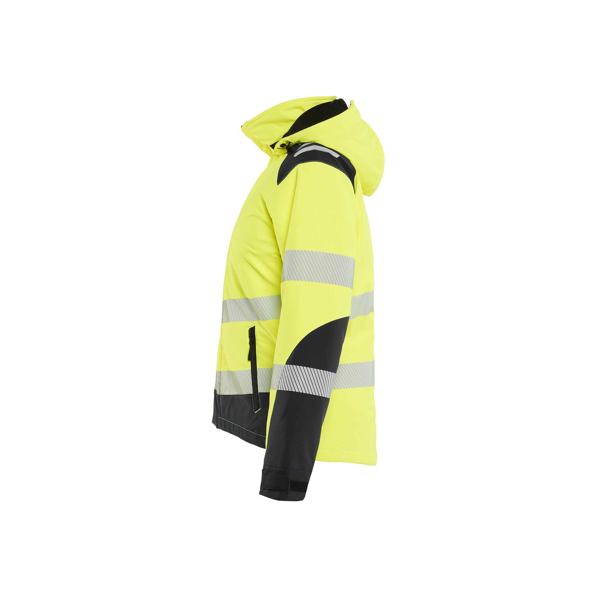 BLAKLADER 44012513 Women's Hi vis Lightweight lined Winter Softshell Jacket Hi Vis Reflective Softshell Work Jacket WOMEN - Waterproof