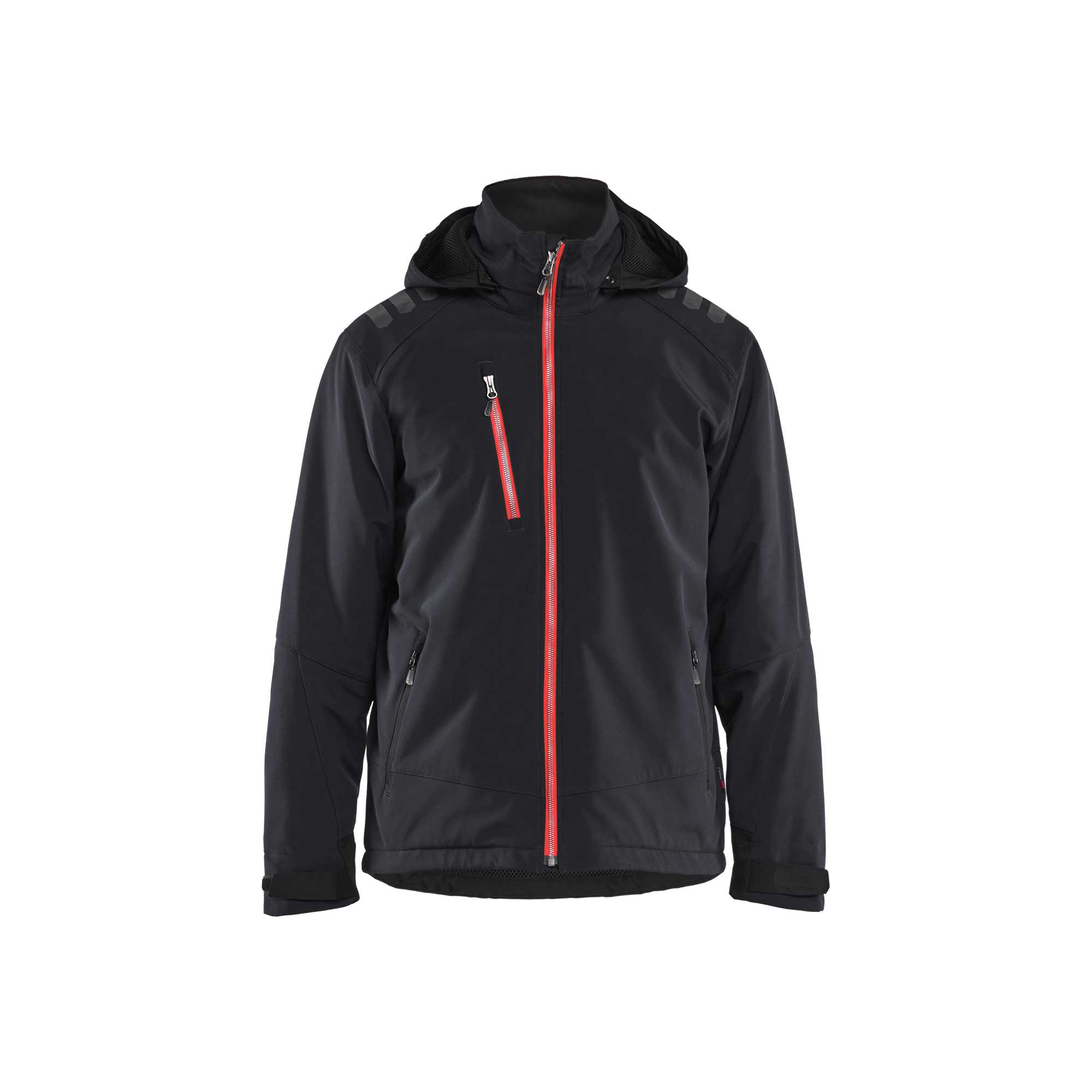 BLAKLADER 47502513 Lightweight Lined Winter Jacket Softshell Hi Vis Reflective Softshell Work Jacket MEN - Waterproof