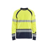 BLAKLADER 34361737 Long sleeved T shirt Multinorm Hi Vis Reflective Long Sleeve Work T-Shirt MEN - Flame Retardant