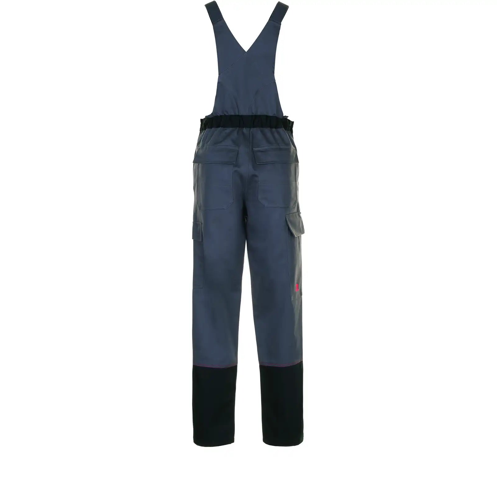 Planam Weld Shield Latzhose grau/schwarz 102 grau/schwarz - Produktbild ohne Model