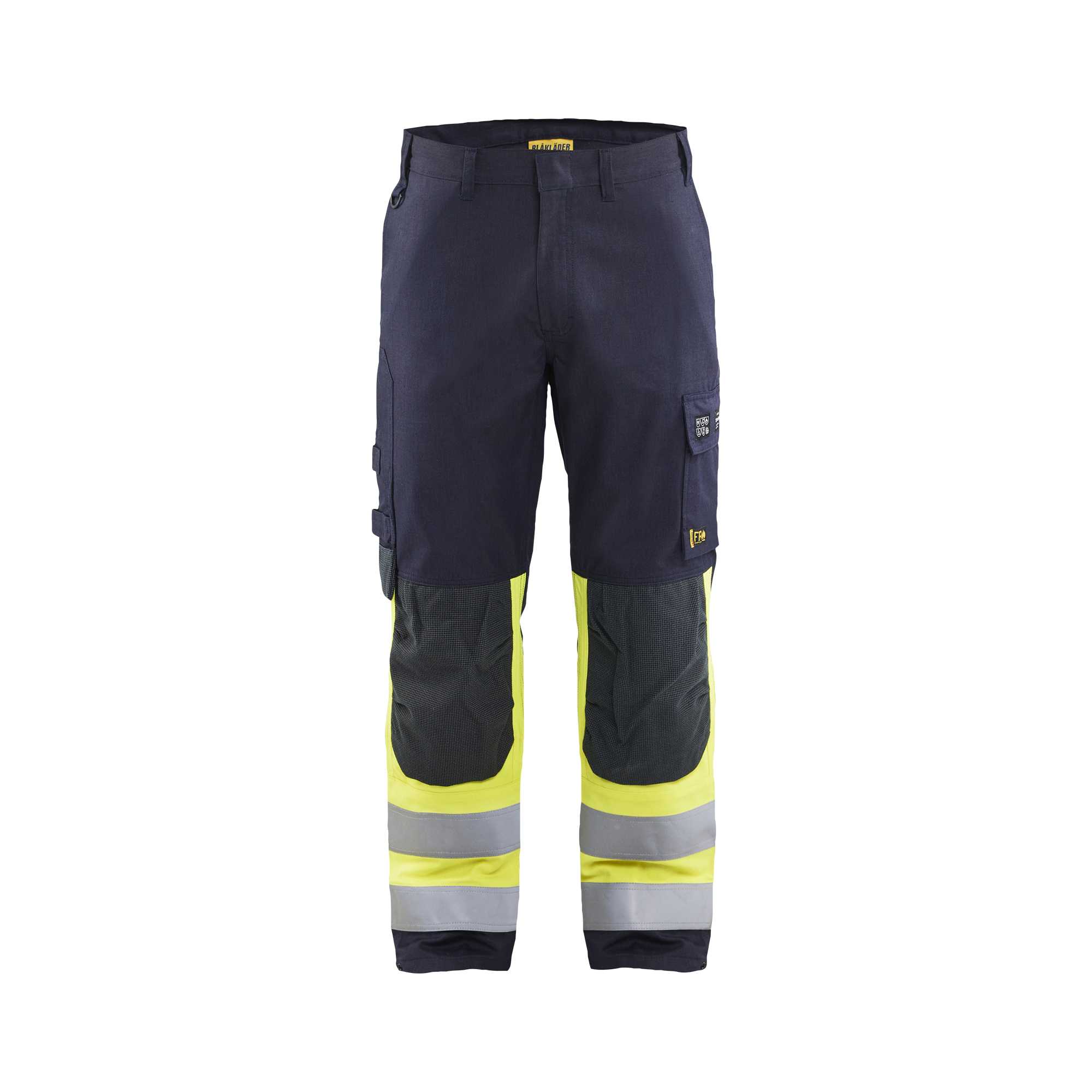 BLAKLADER 14911512 | APC 2 Multinorm Inherent Trousers Hi Vis Reflective Work Trousers Men - ripstop fabric