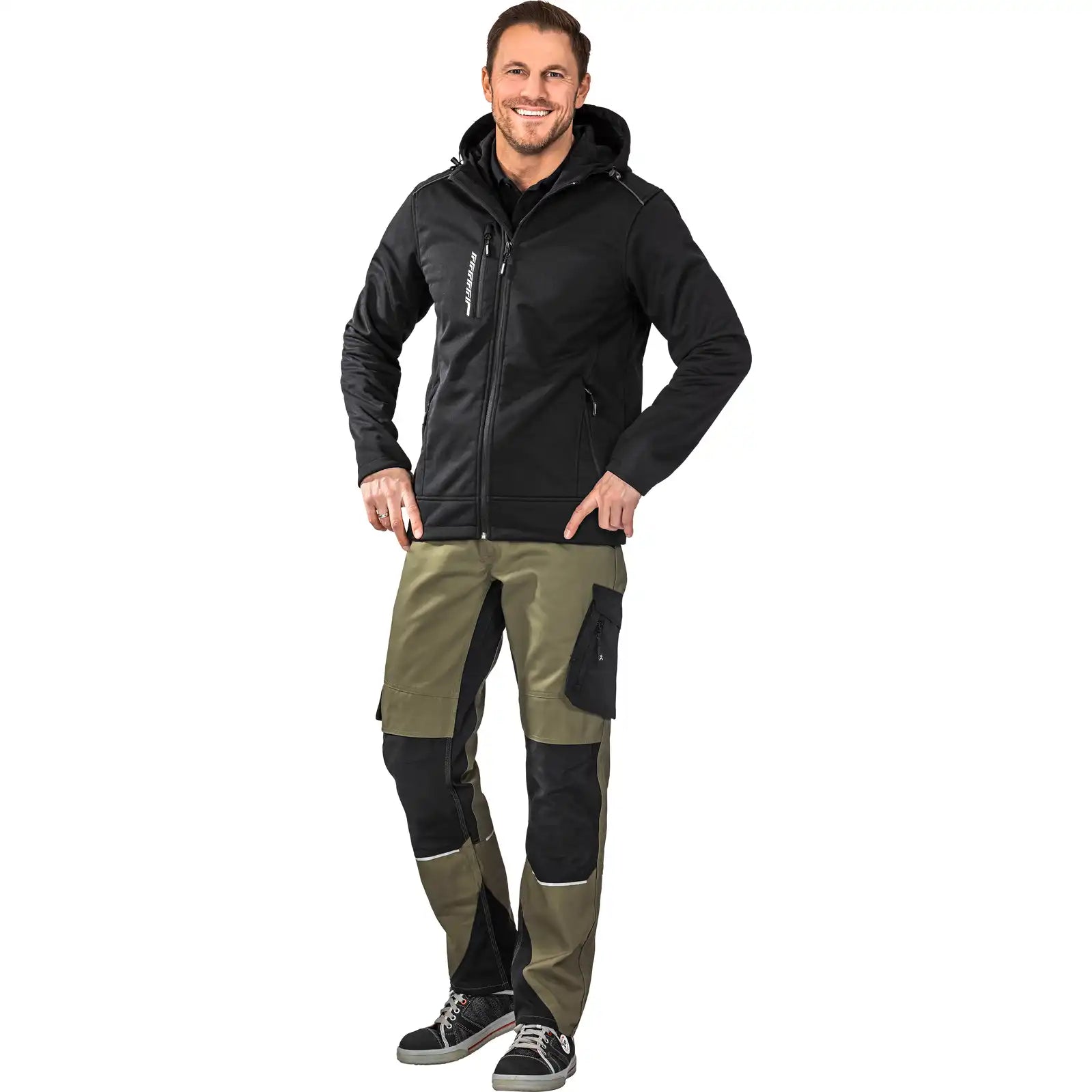 Planam Hawk Jacke schwarz 4XL schwarz - Produktbild mit Model