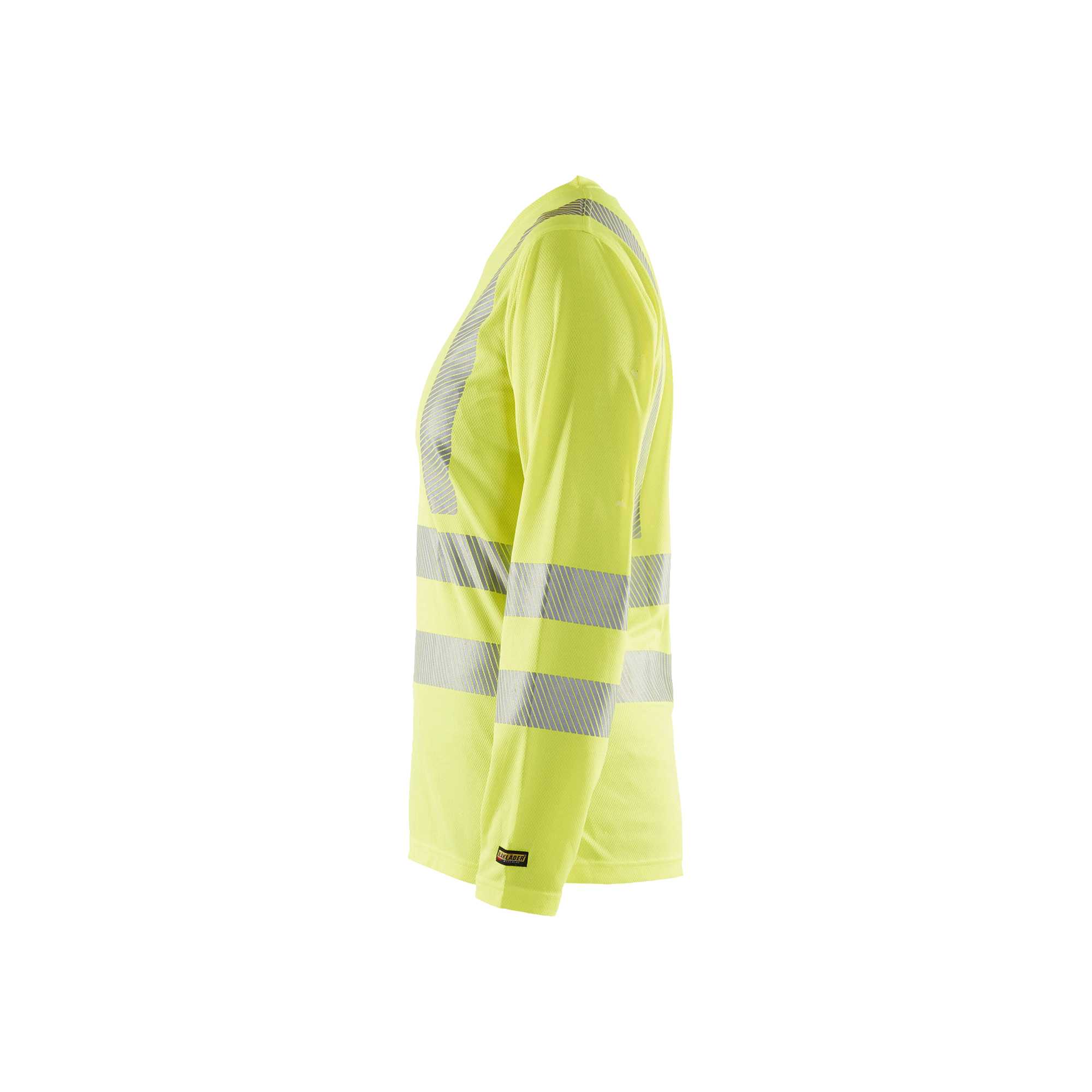 BLAKLADER 34851013 Women's Hi Vis t shirt long sleeve Hi Vis Reflective Long Sleeve Work T-Shirt WOMEN - 100% Polyester