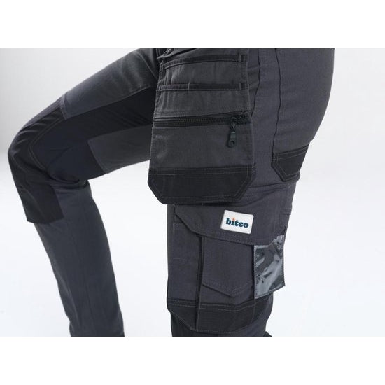 BITCO BTC16 Work Pants - Water-Repellent - Stretch Fabric - Reinforced Knees - Image 5
