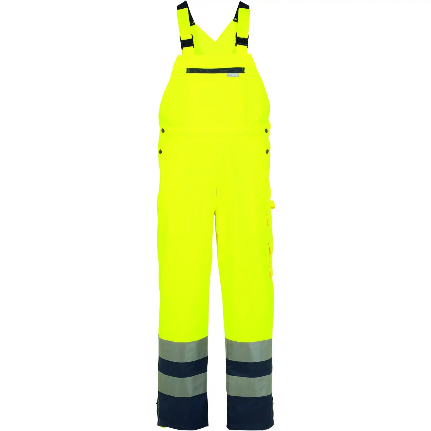 Planam Warnschutz Regenlatzhose gelb/marine S gelb/marine - Vorschaubild