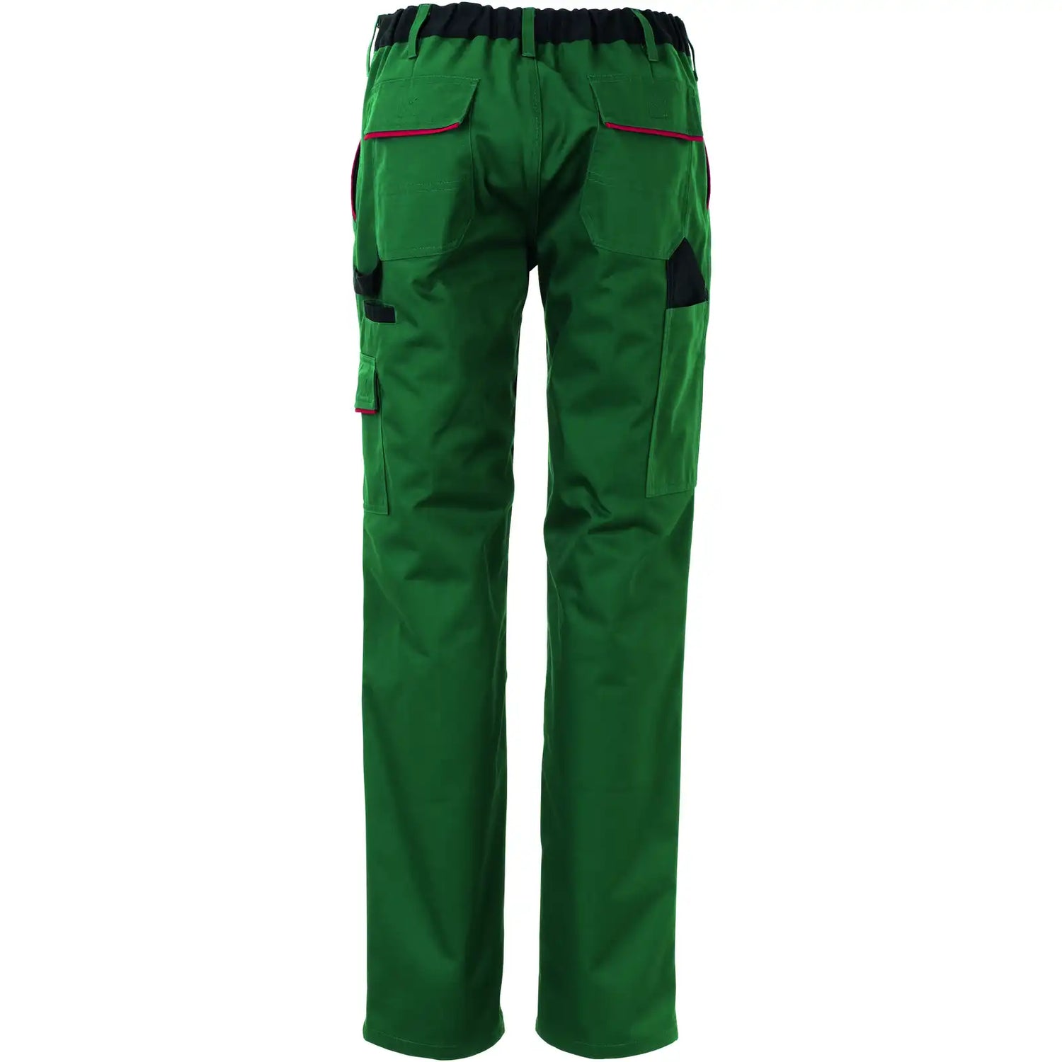 Planam Highline Damen Bundhose grün/schwarz/rot 34 grün/schwarz/rot - Produktbild ohne Model