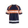 BLAKLADER 33371051 HI VIS T SHIRT Hi Vis Reflective Short Sleeve Work T-Shirt MEN - 100% Polyester