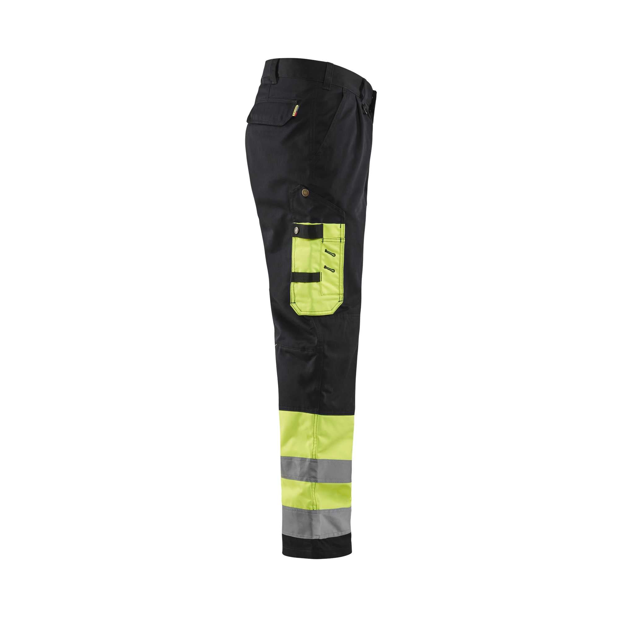 BLAKLADER 15841860 | Hi Vis Trousers Hi Vis Reflective Work Trousers Men - Twill Fabric
