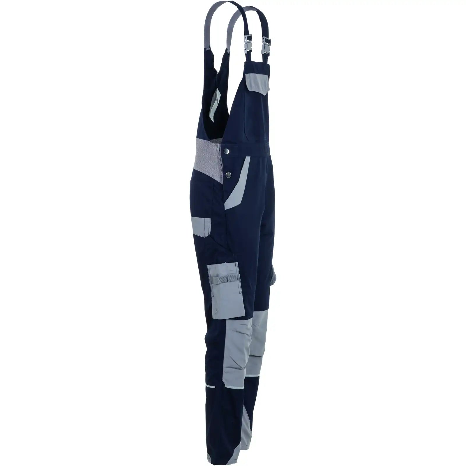 Planam Norit Damen Latzhose schwarzblau/zink  34 schwarzblau/zink - Produktbild ohne Model
