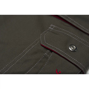 Planam Basalt Shorts oliv/rot S oliv/rot - Extra Detailbild