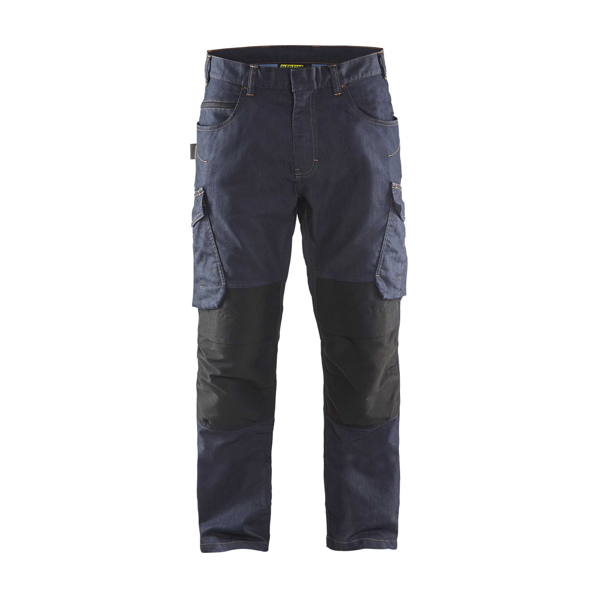 BLAKLADER 14971141 | Service Trousers Denim Stretch Work Trousers Men - Cordura Denim