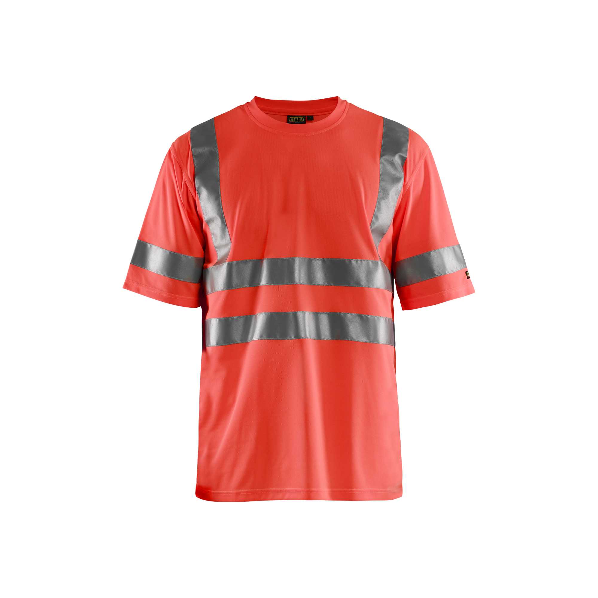 BLAKLADER 34131009 Hi Vis T shirt Hi Vis Reflective Short Sleeve Work T-Shirt MEN - 100% Polyester