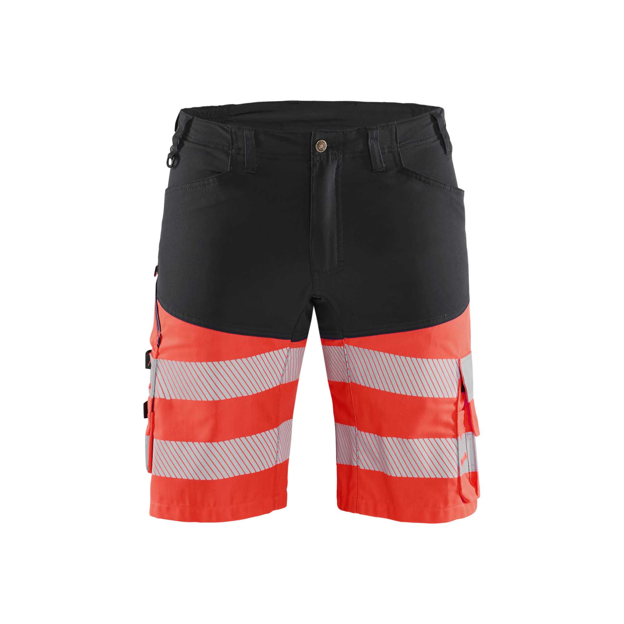 BLAKLADER 15411811 | Hi Vis shorts with stretch Hi Vis Reflective Work Shorts Men - Class 1 Certified