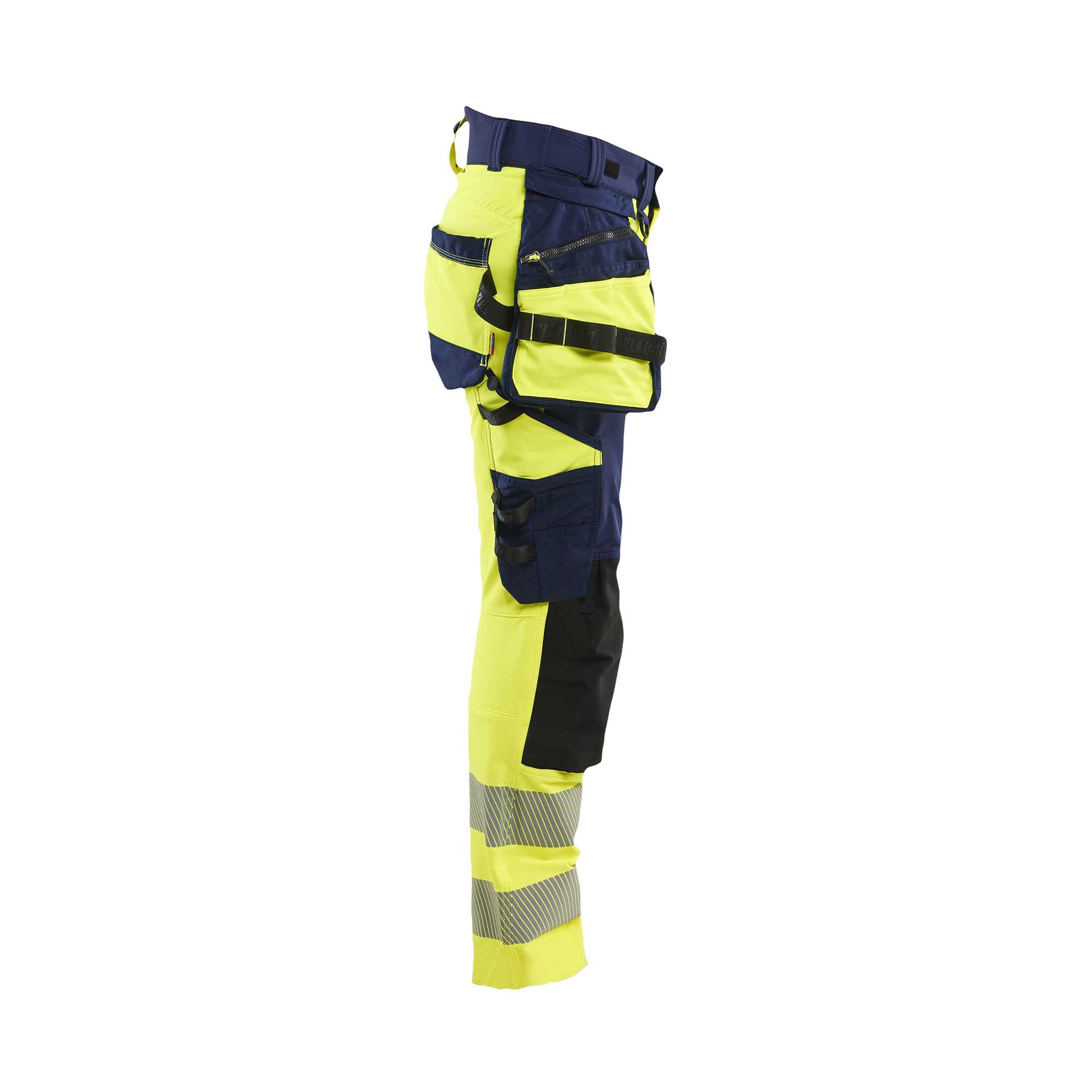 BLAKLADER 70221648 Women's Hi Vis trousers 4 way stretch Hi Vis Reflective Work Trousers Women - double weave